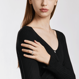 Sensuelle Raw Silver Ring