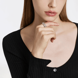 Sensuelle Raw Silver Ring