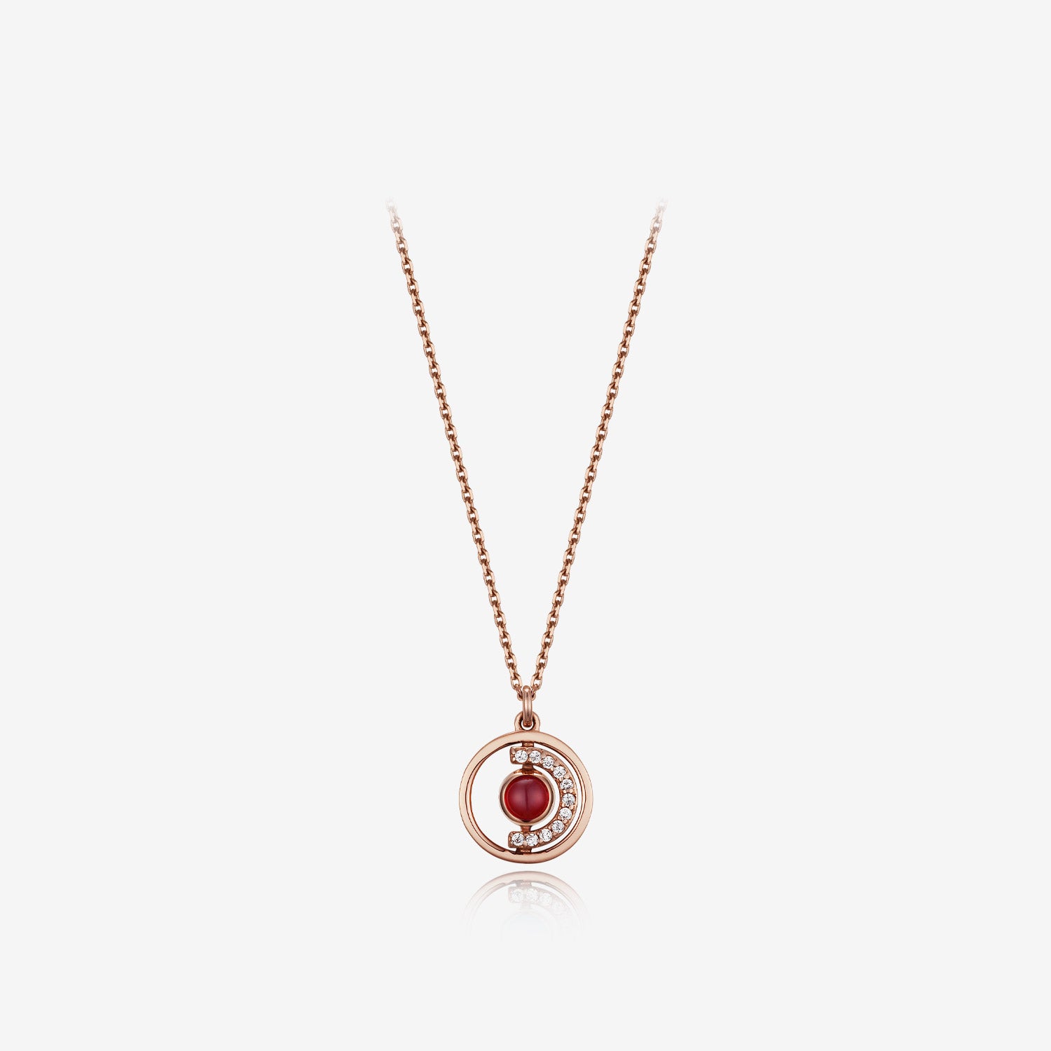 [July Birthstone] Petite D.D Gold Necklace - DIDIER DUBOT