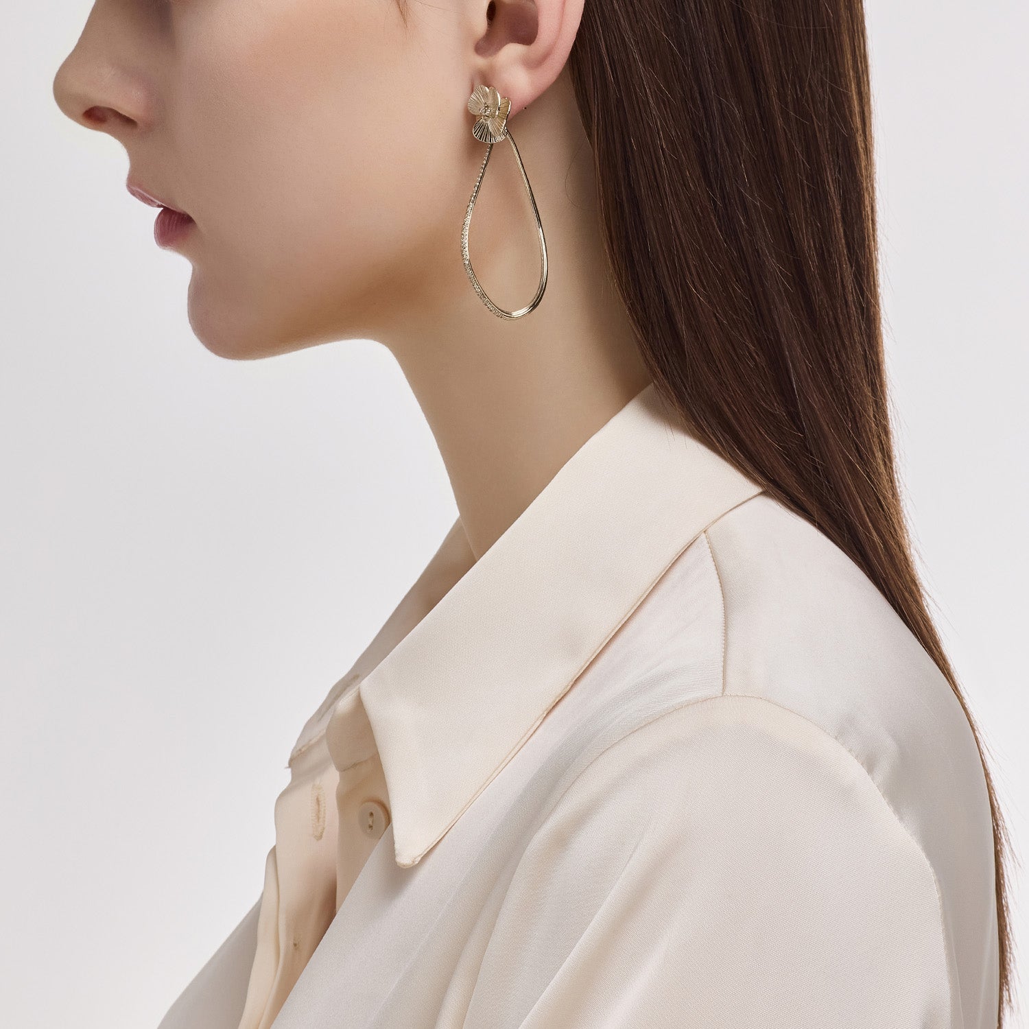 La D.D Gold One-sided Earring Back - DIDIER DUBOT