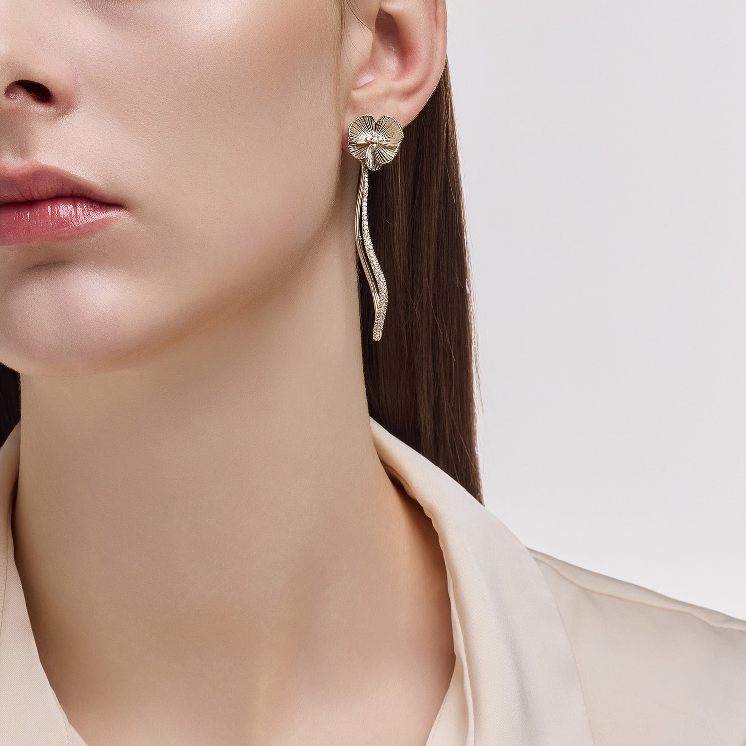 La D.D Gold One-sided Earring Back - DIDIER DUBOT