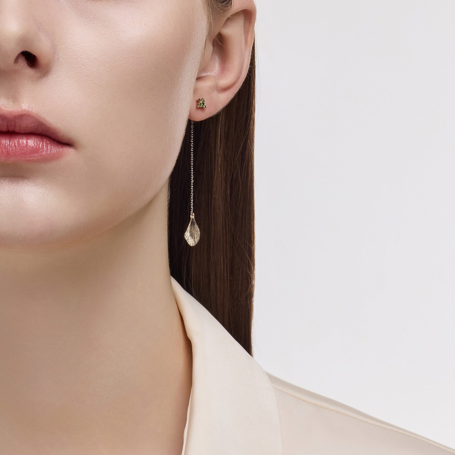 La D.D Gold One-sided Earring Back - DIDIER DUBOT