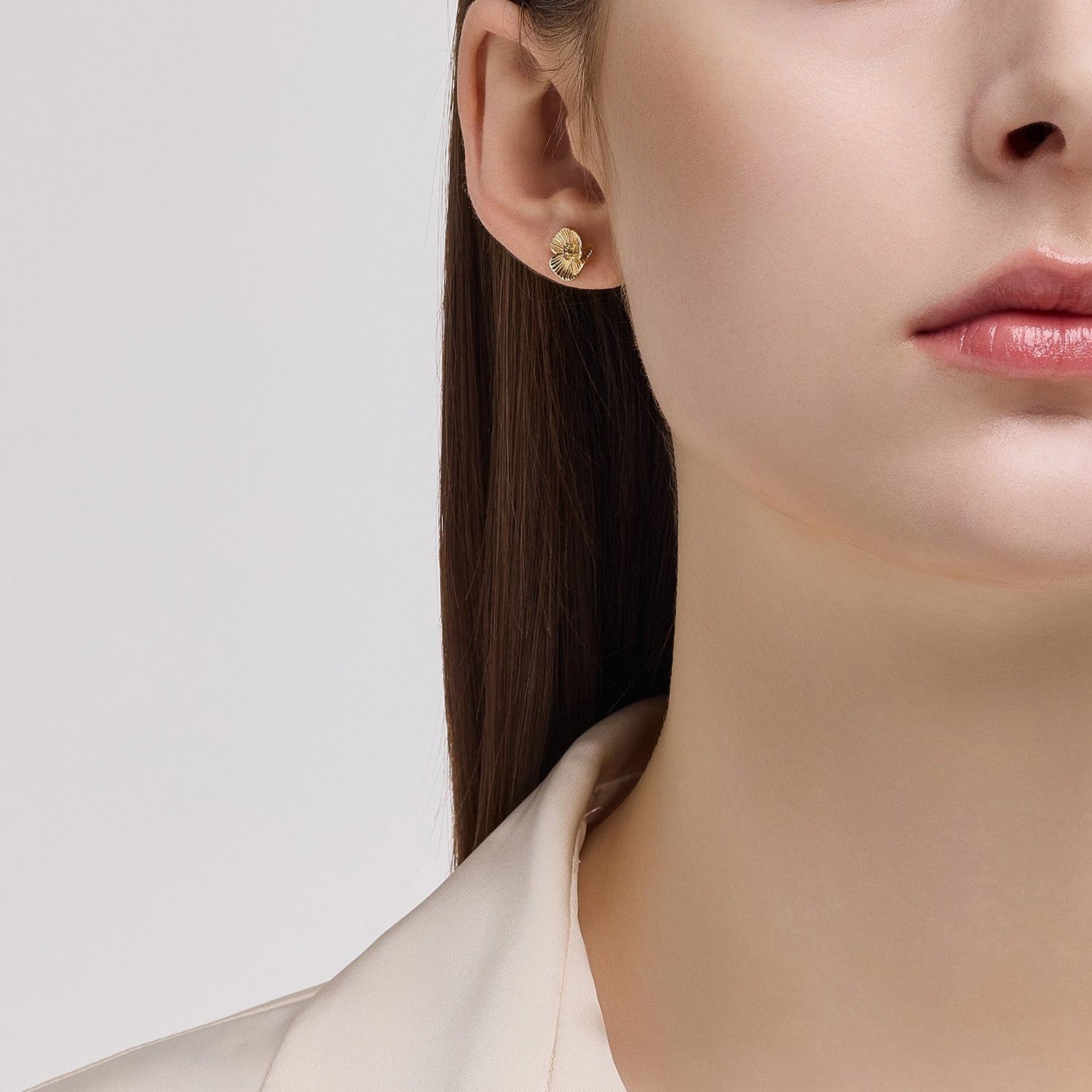 La D.D Gold One-sided Earring - DIDIER DUBOT