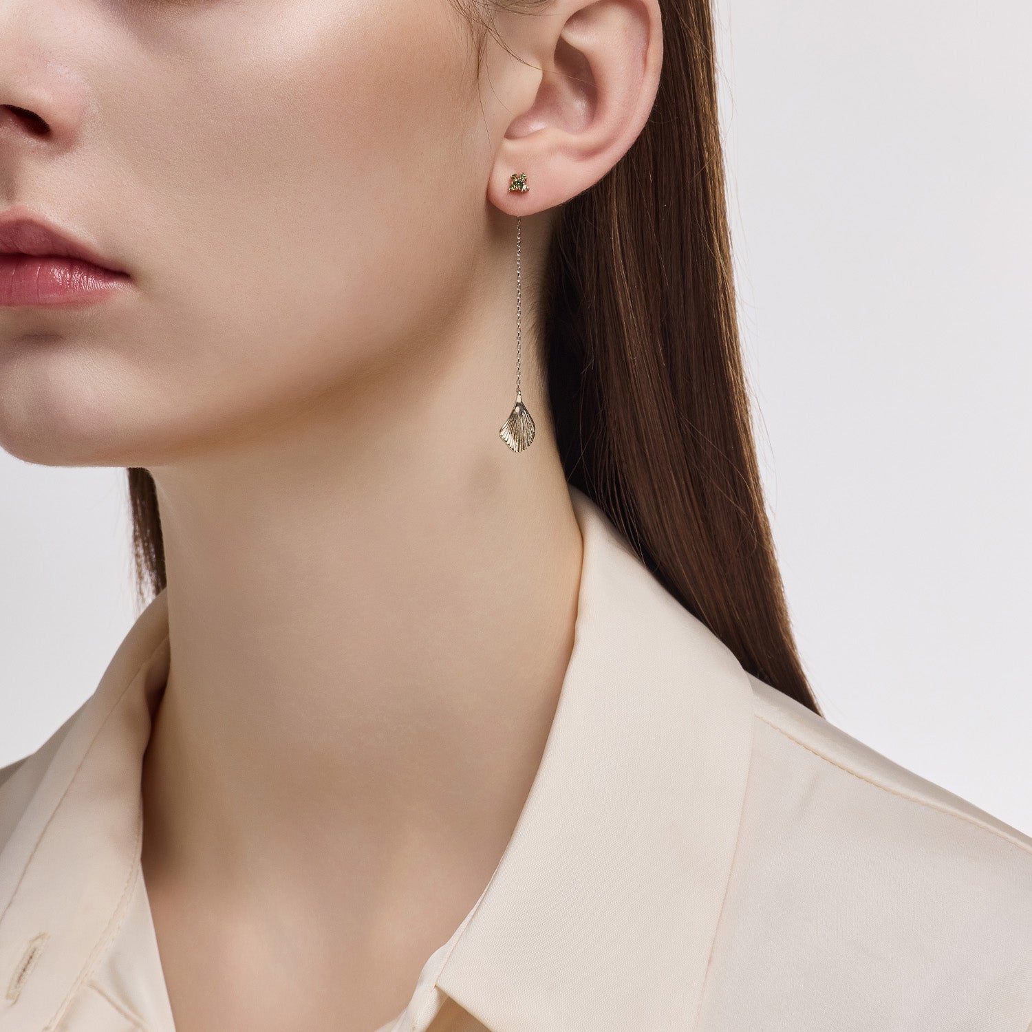 La D.D Gold One-sided Earring - DIDIER DUBOT