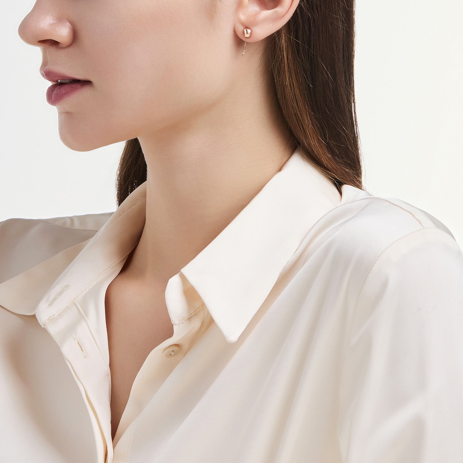 Miss. Doux Gold Earring - DIDIER DUBOT