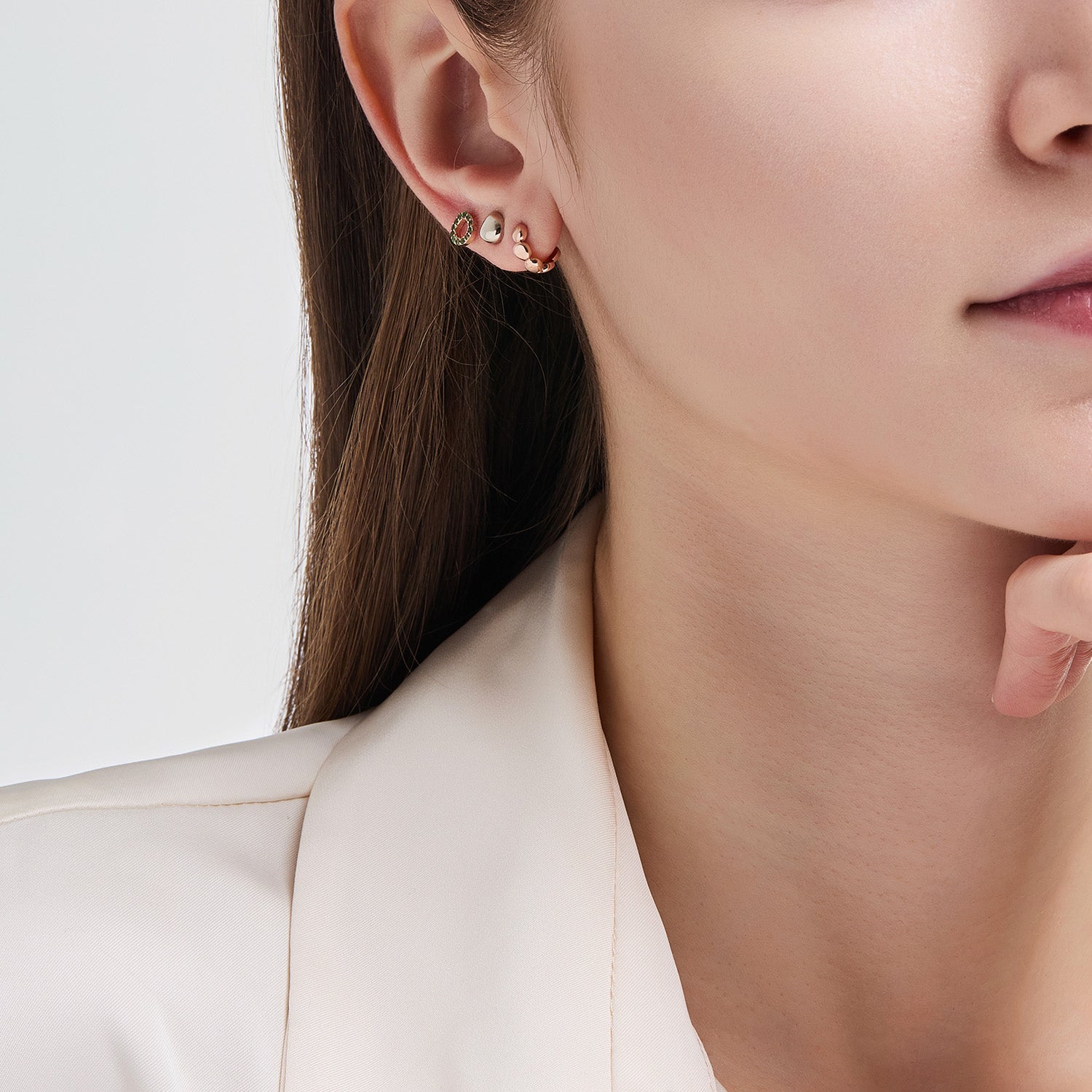 Miss. Doux Gold Earring - DIDIER DUBOT