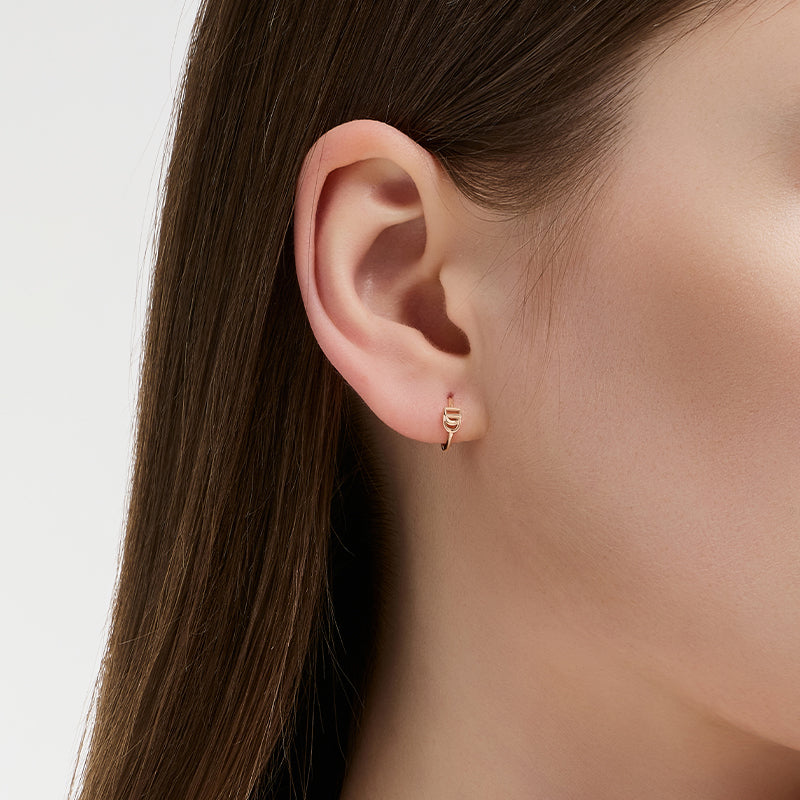 Miss. Doux Gold Earring - DIDIER DUBOT