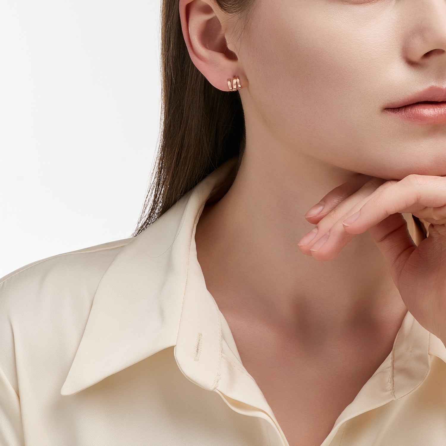 Miss. Doux Gold Earring - DIDIER DUBOT