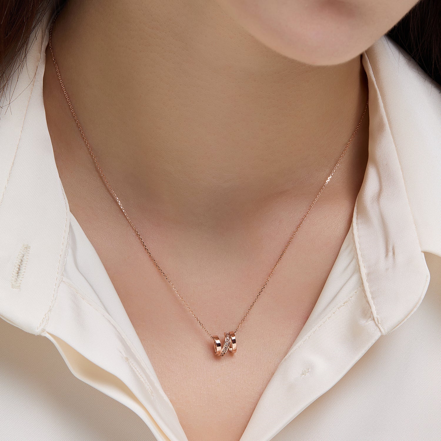 Miss. Doux Gold Necklace - DIDIER DUBOT