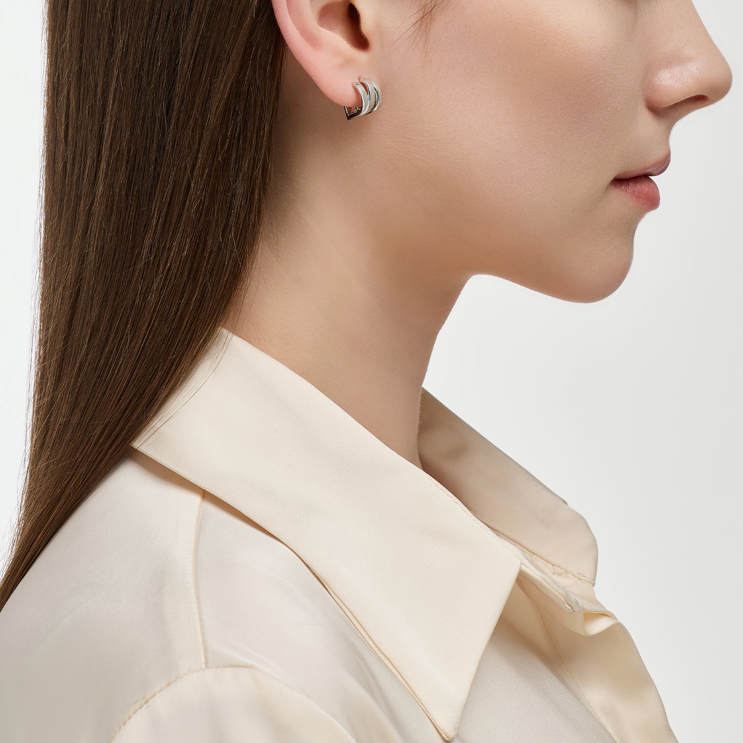 Miss. Doux Silver Earring - DIDIER DUBOT