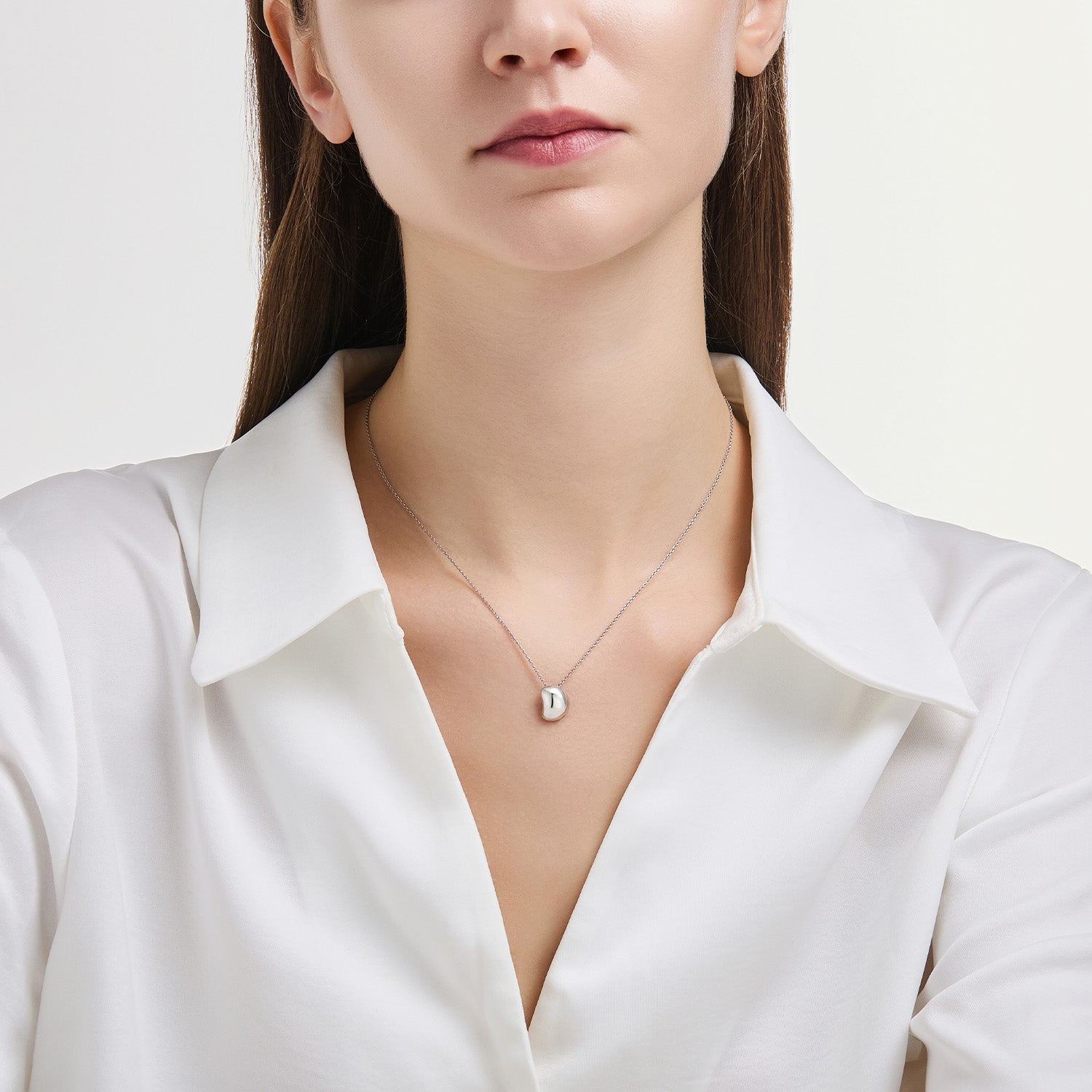 Miss. Doux Silver Necklace - DIDIER DUBOT