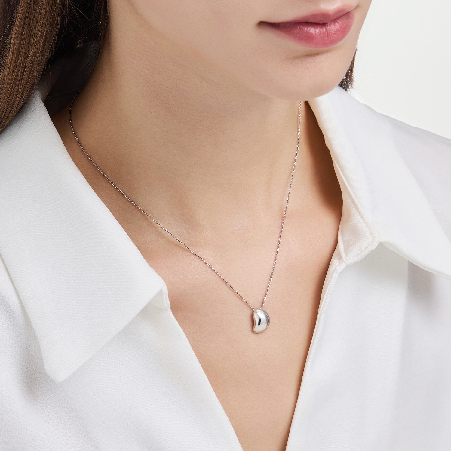 Miss. Doux Silver Necklace - DIDIER DUBOT