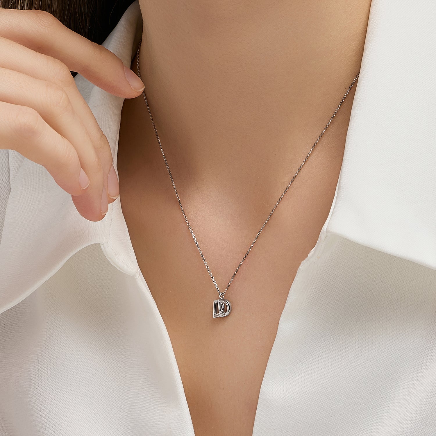 Miss. Doux Silver Necklace - DIDIER DUBOT