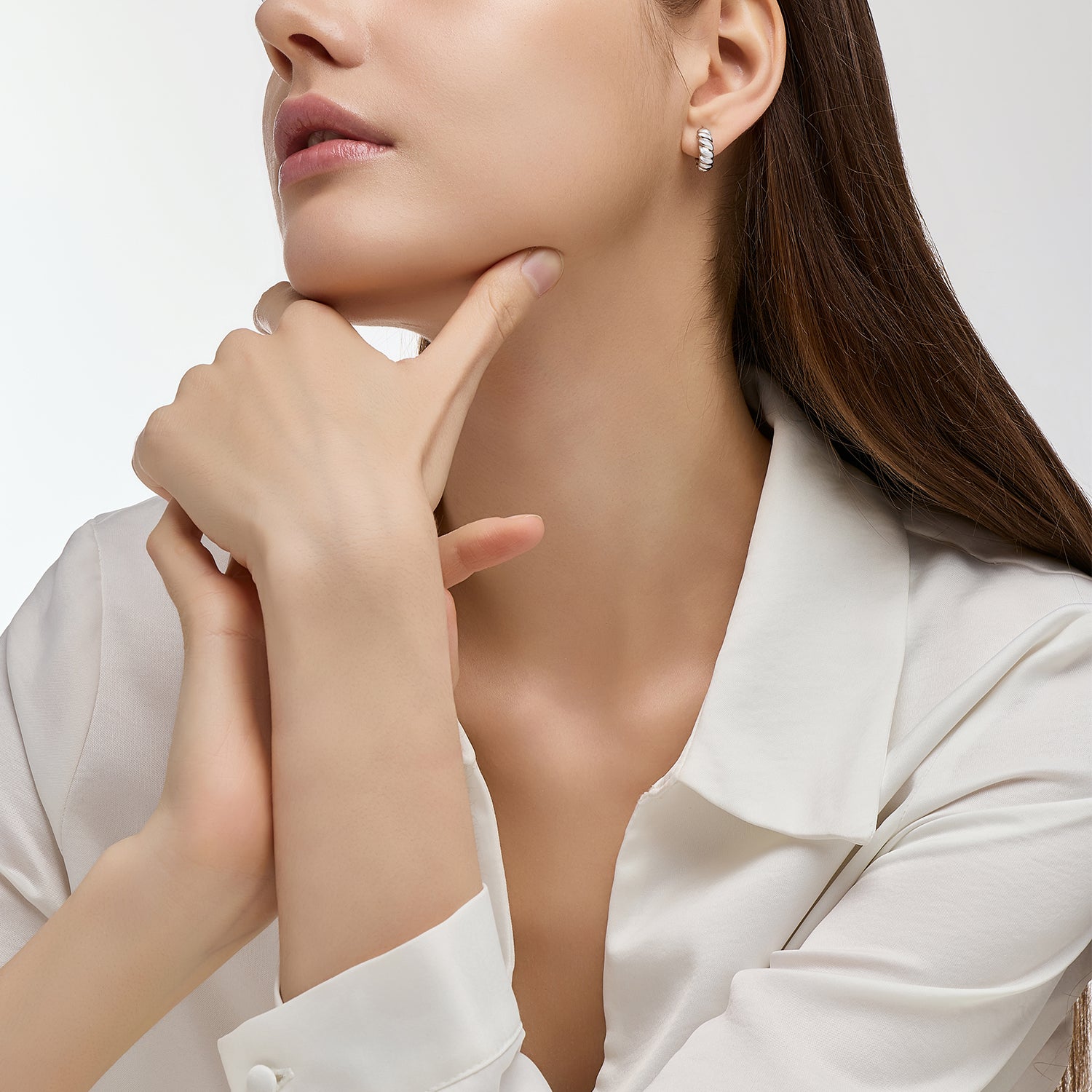 Sélection. D Silver Earring - DIDIER DUBOT