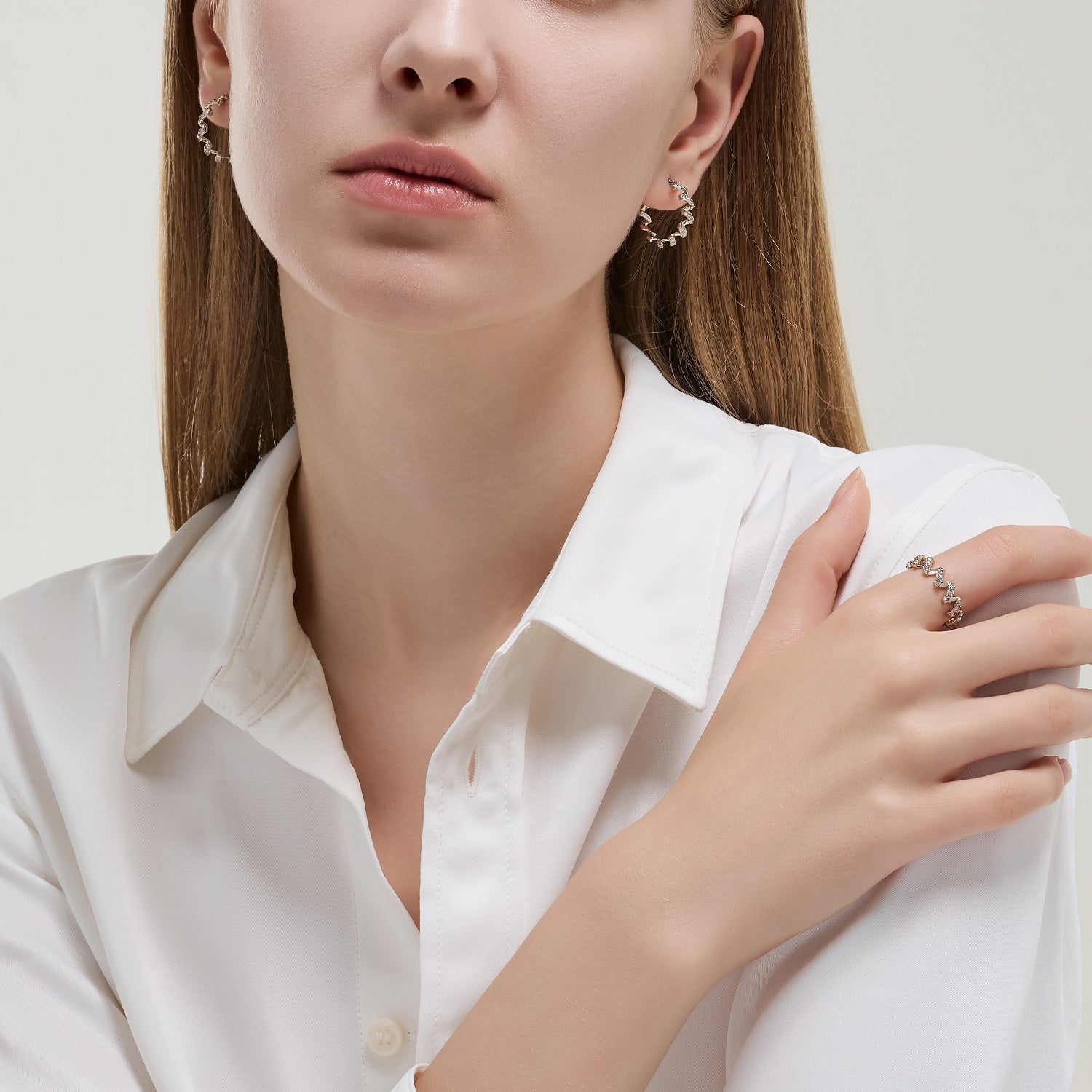 Sensuelle Gold Earring - DIDIER DUBOT