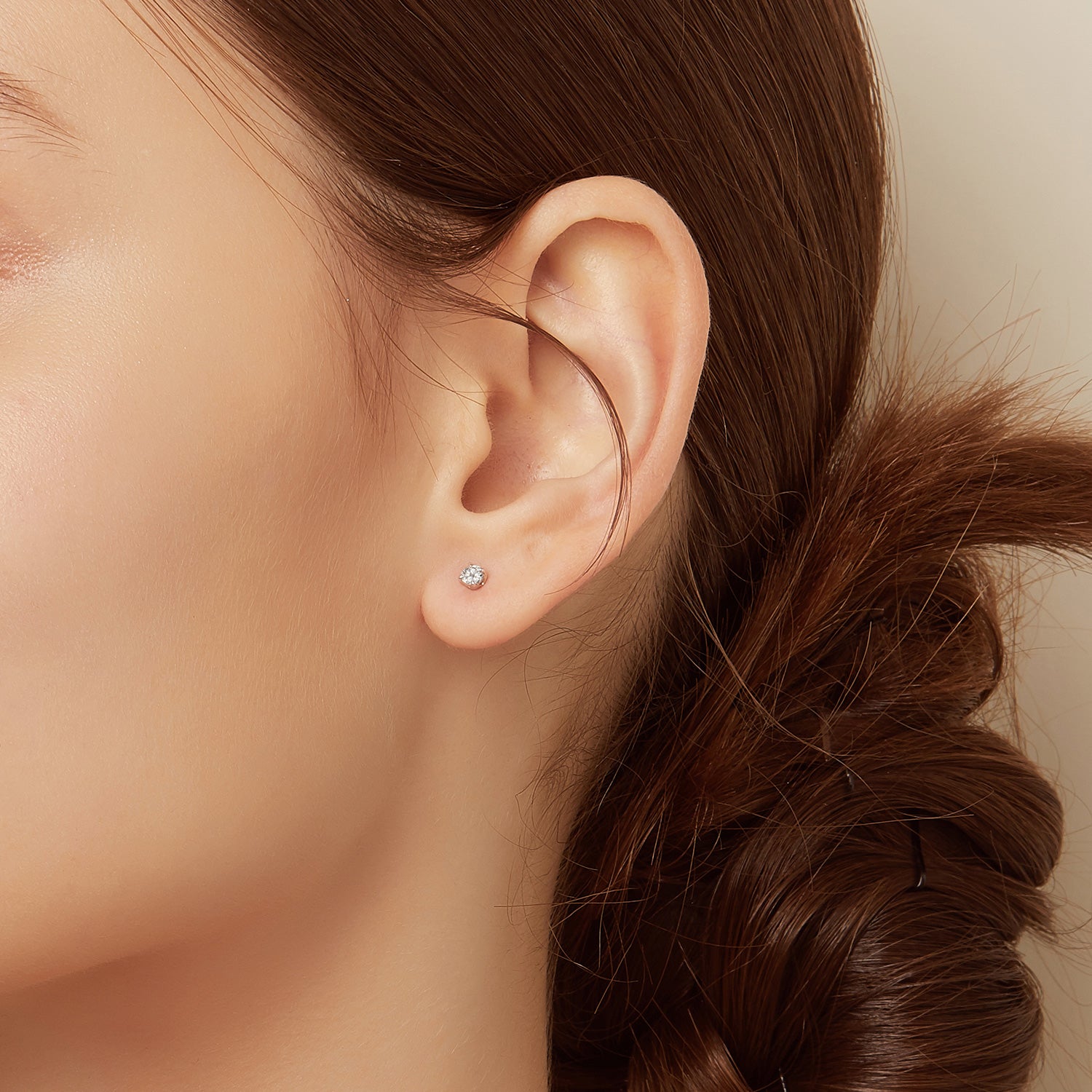 Sensuelle One-sided Gold Earring - DIDIER DUBOT