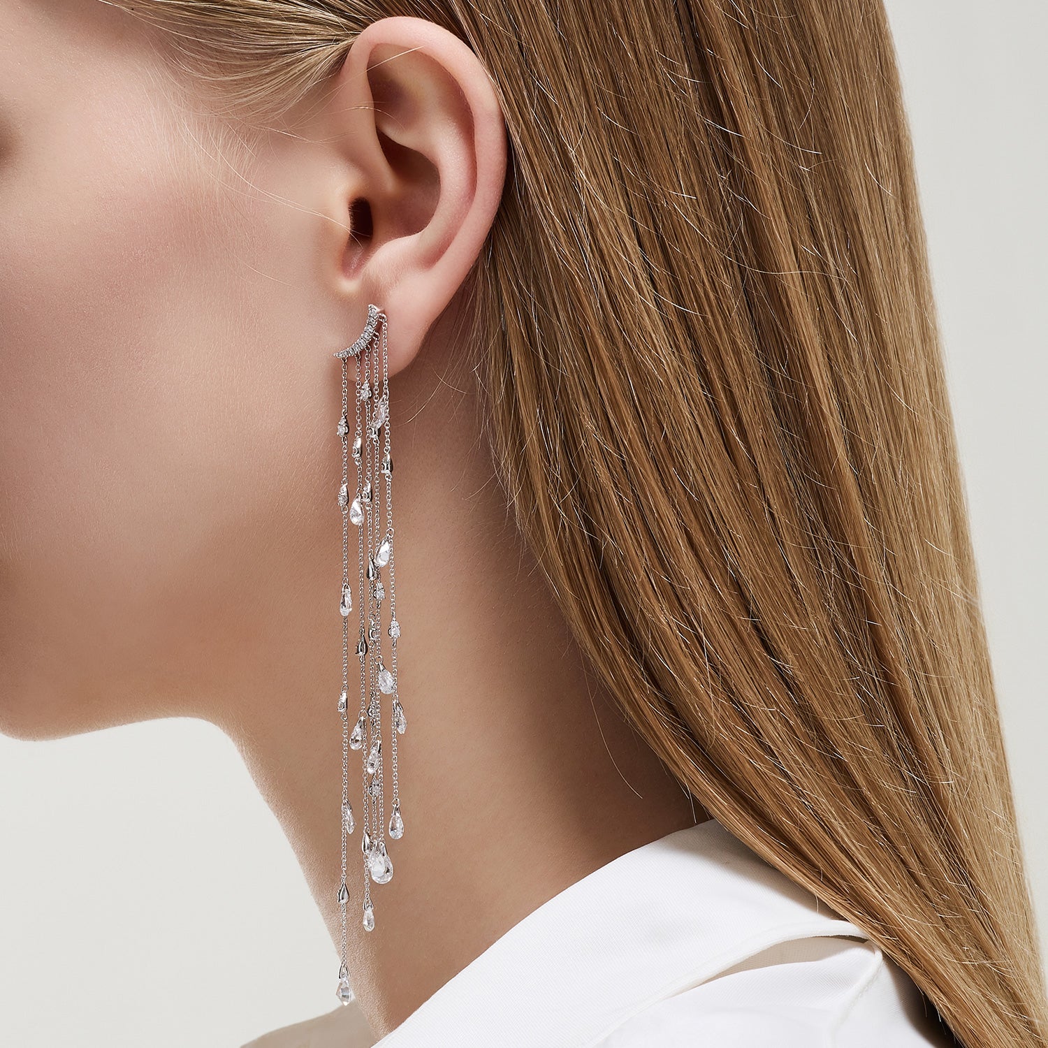 Sensuelle One-sided Gold Earring - DIDIER DUBOT