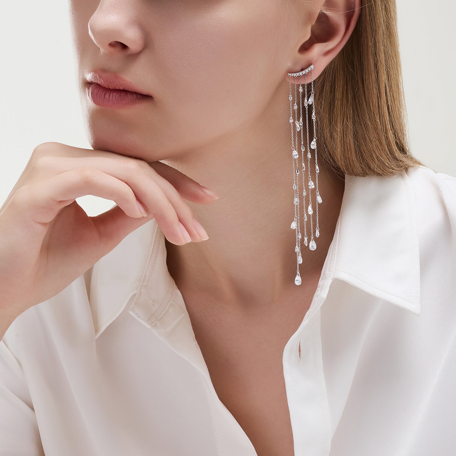 Sensuelle One-sided Gold Earring - DIDIER DUBOT