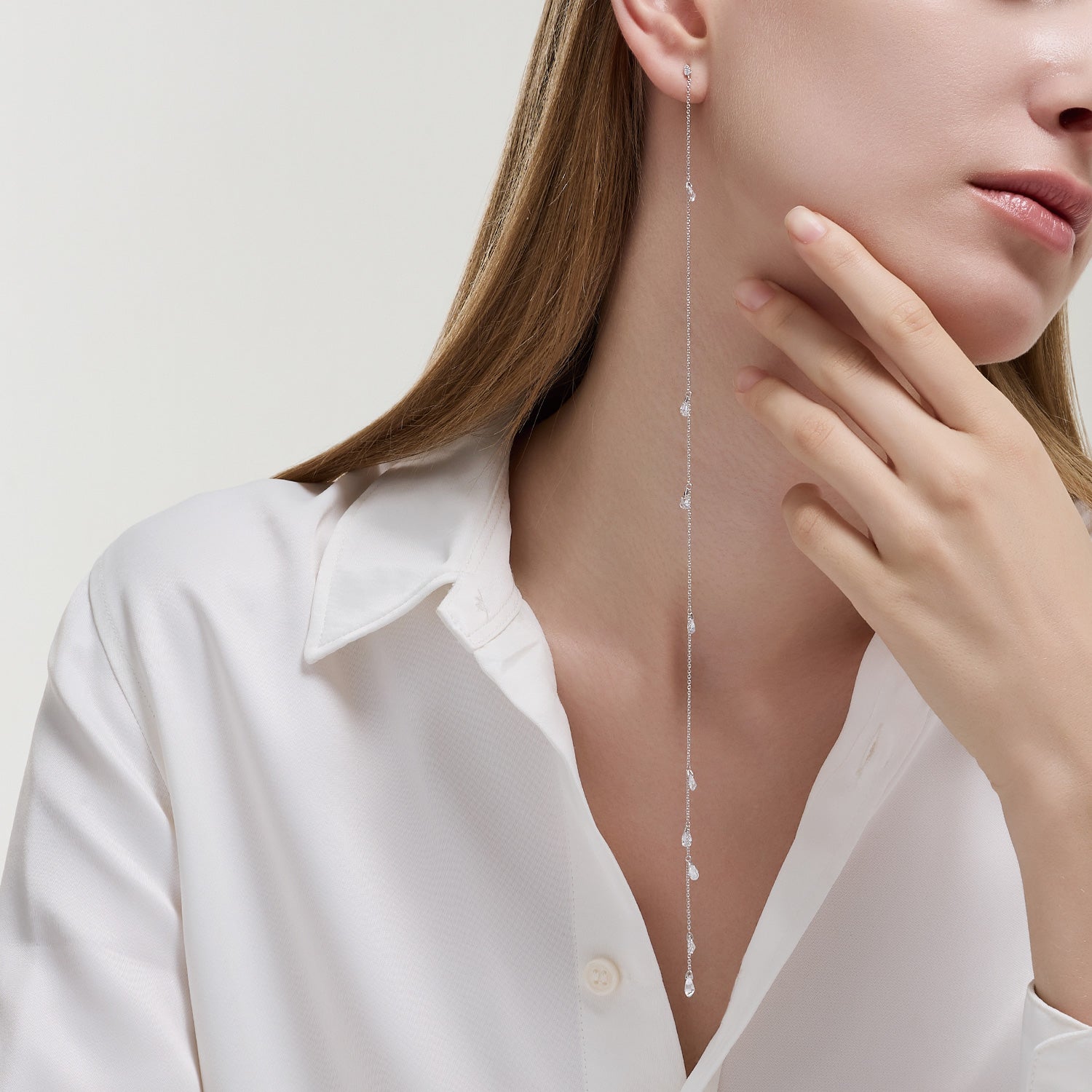 Sensuelle One-sided Gold Earring - DIDIER DUBOT