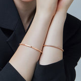 Signature. D Gold Bracelet - DIDIER DUBOT
