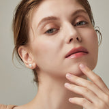 Signature. D Gold Pearl Earring - DIDIER DUBOT