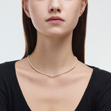 Signature. D Gold Pearl Necklace (3mm) - DIDIER DUBOT