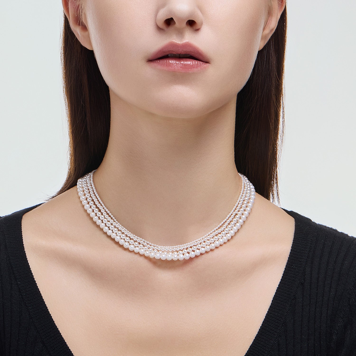 Signature. D Gold Pearl Necklace (3mm) - DIDIER DUBOT