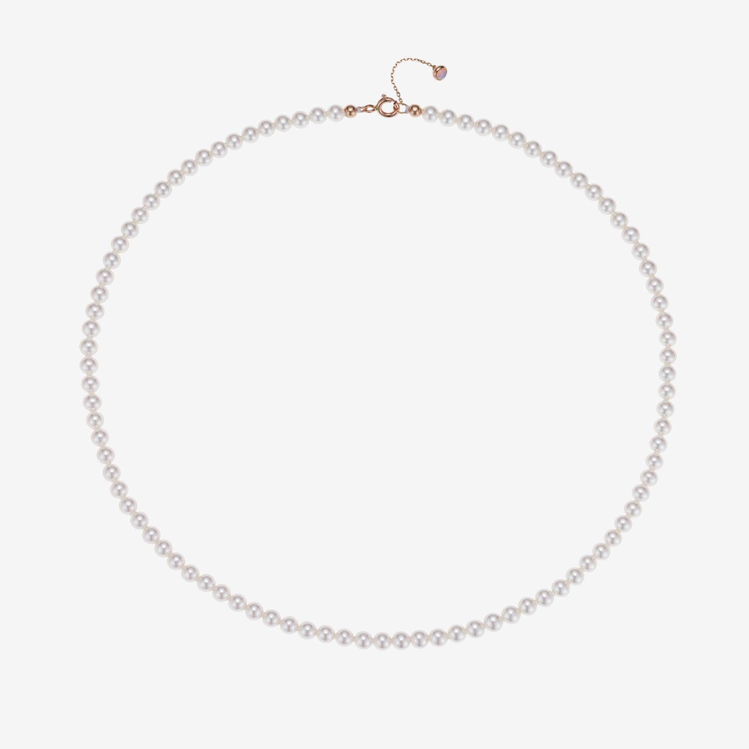 Signature. D Gold Pearl Necklace (4mm) - DIDIER DUBOT