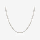 Signature. D Gold Pearl Necklace (4mm) - DIDIER DUBOT