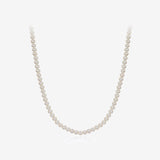 Signature. D Gold Pearl Necklace (4mm) - DIDIER DUBOT