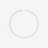 Signature. D Gold Pearl Necklace (4mm) - DIDIER DUBOT