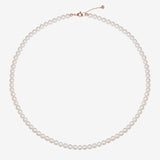Signature. D Gold Pearl Necklace (5mm) - DIDIER DUBOT