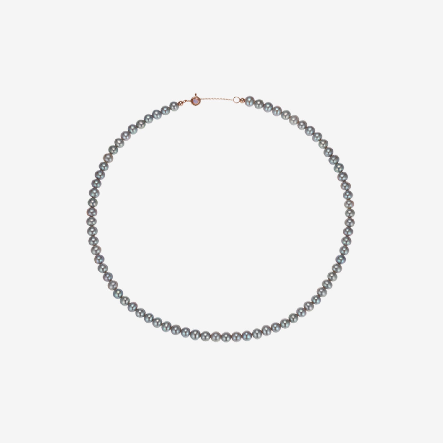 Signature. D Gold Pearl Necklace (5mm) - DIDIER DUBOT