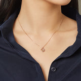 [April Birthstone] Petite D.D Gold Necklace - DIDIER DUBOT