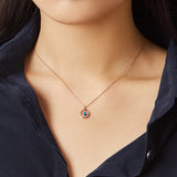 [December Birthstone] Petite D.D Gold Necklace - DIDIER DUBOT