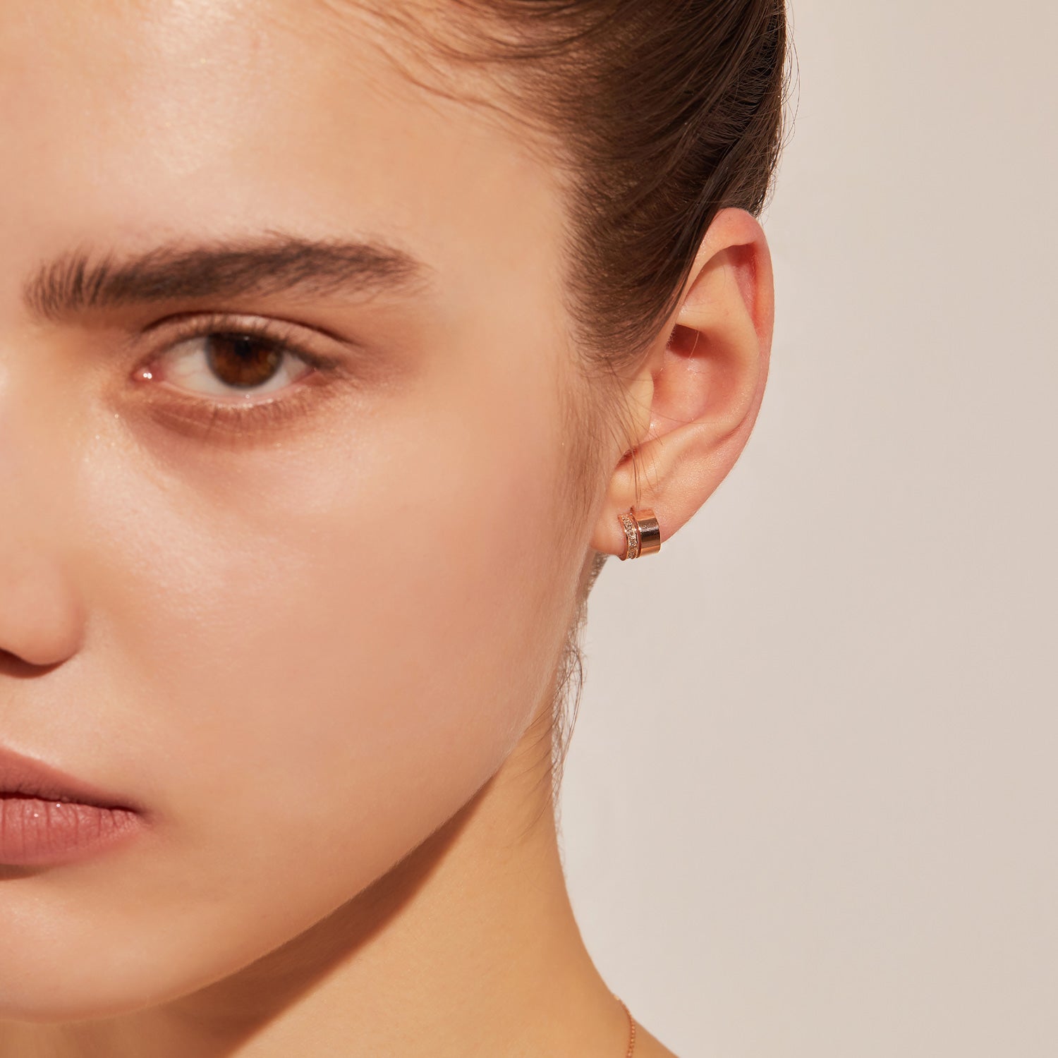 Dual D.D Gold Earring - DIDIER DUBOT