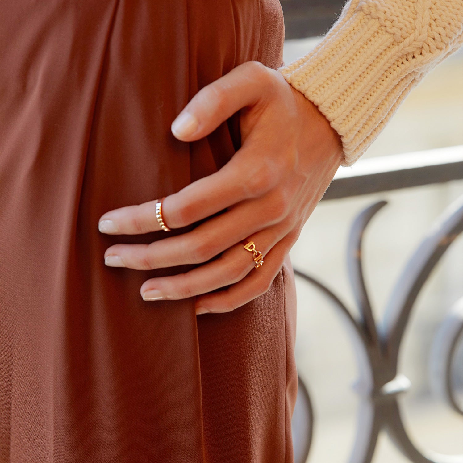 Dual D.D Gold Ring - DIDIER DUBOT