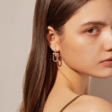 Dual D.D Silver Earring - DIDIER DUBOT