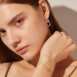 Dual D.D Silver Earring - DIDIER DUBOT