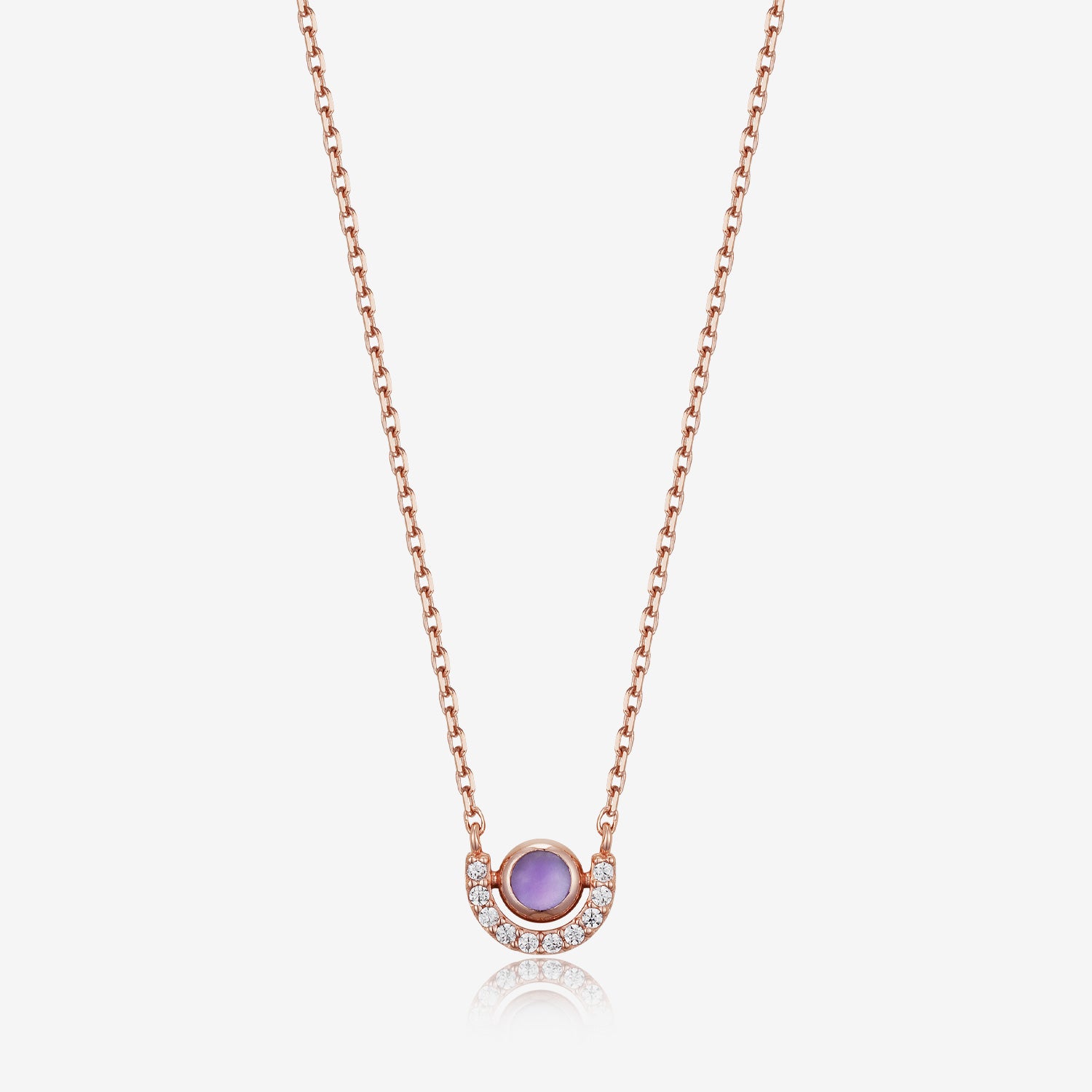 [February Birthstone] Debon D.D Silver Necklace - DIDIER DUBOT