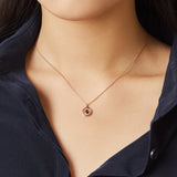[February Birthstone] Petite D.D Gold Necklace - DIDIER DUBOT