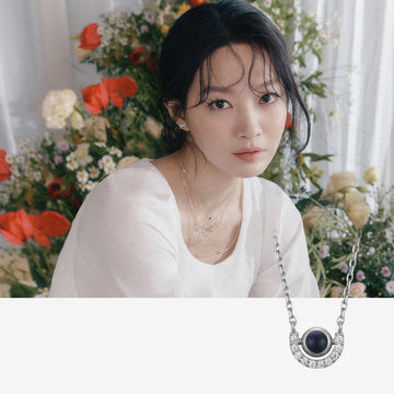 [Worn by Shin Min-ah][September Birthstone] Debon D.D Silver Necklace JDRNTYF729B
