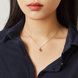 [January Birthstone] Petite D.D Gold Necklace - DIDIER DUBOT