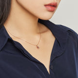 [January Birthstone] Petite D.D Gold Necklace - DIDIER DUBOT