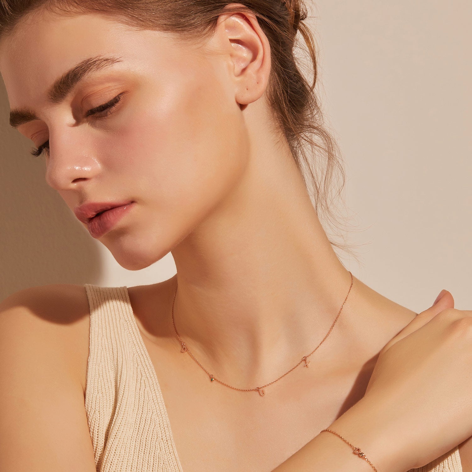 Miss. Doux Gold Necklace - DIDIER DUBOT