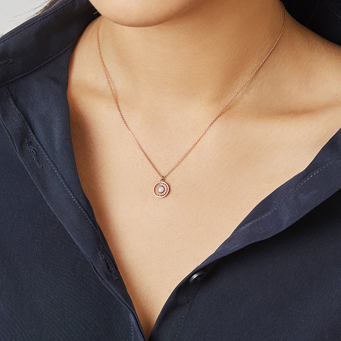 October Birthstone] Petite D.D Gold Necklace – DIDIER DUBOT