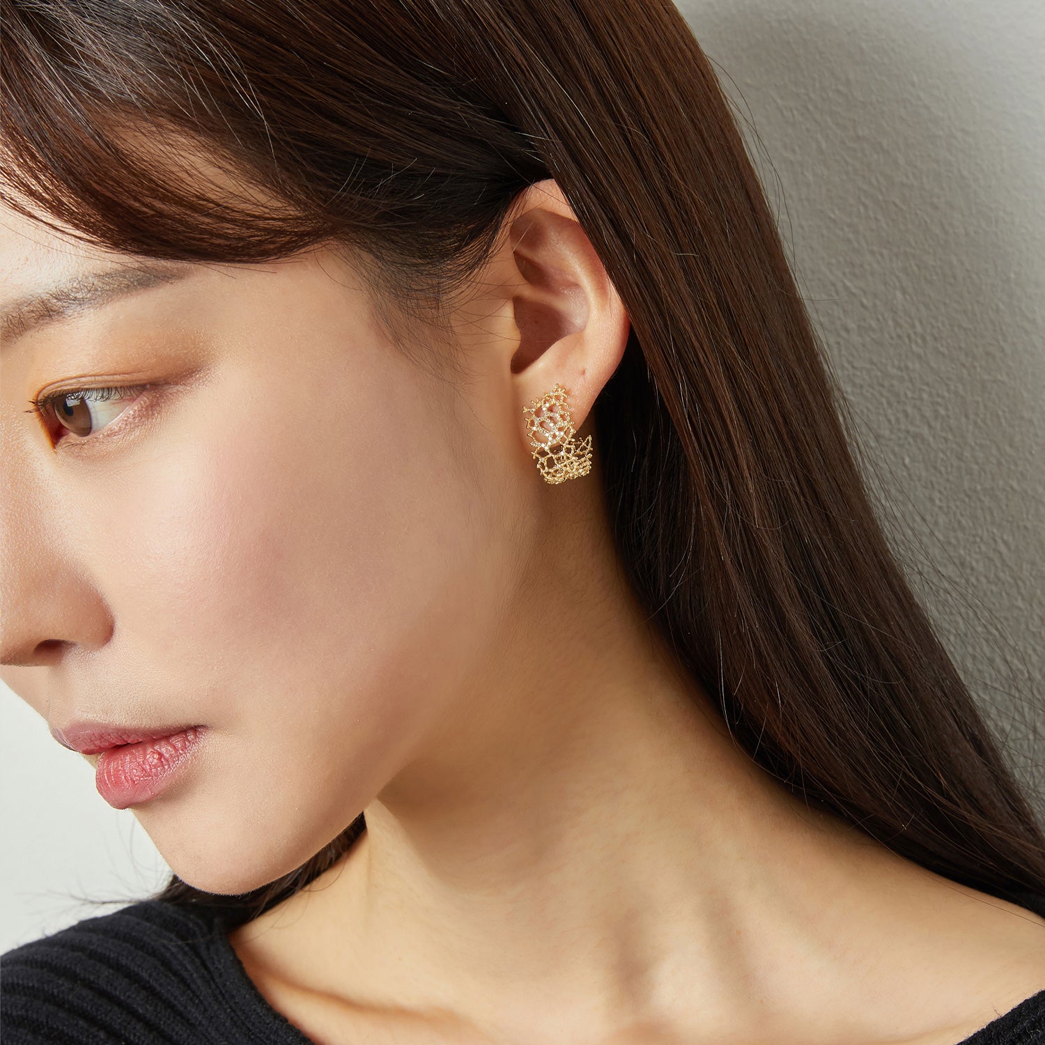 Sensuelle Gold Earring - DIDIER DUBOT