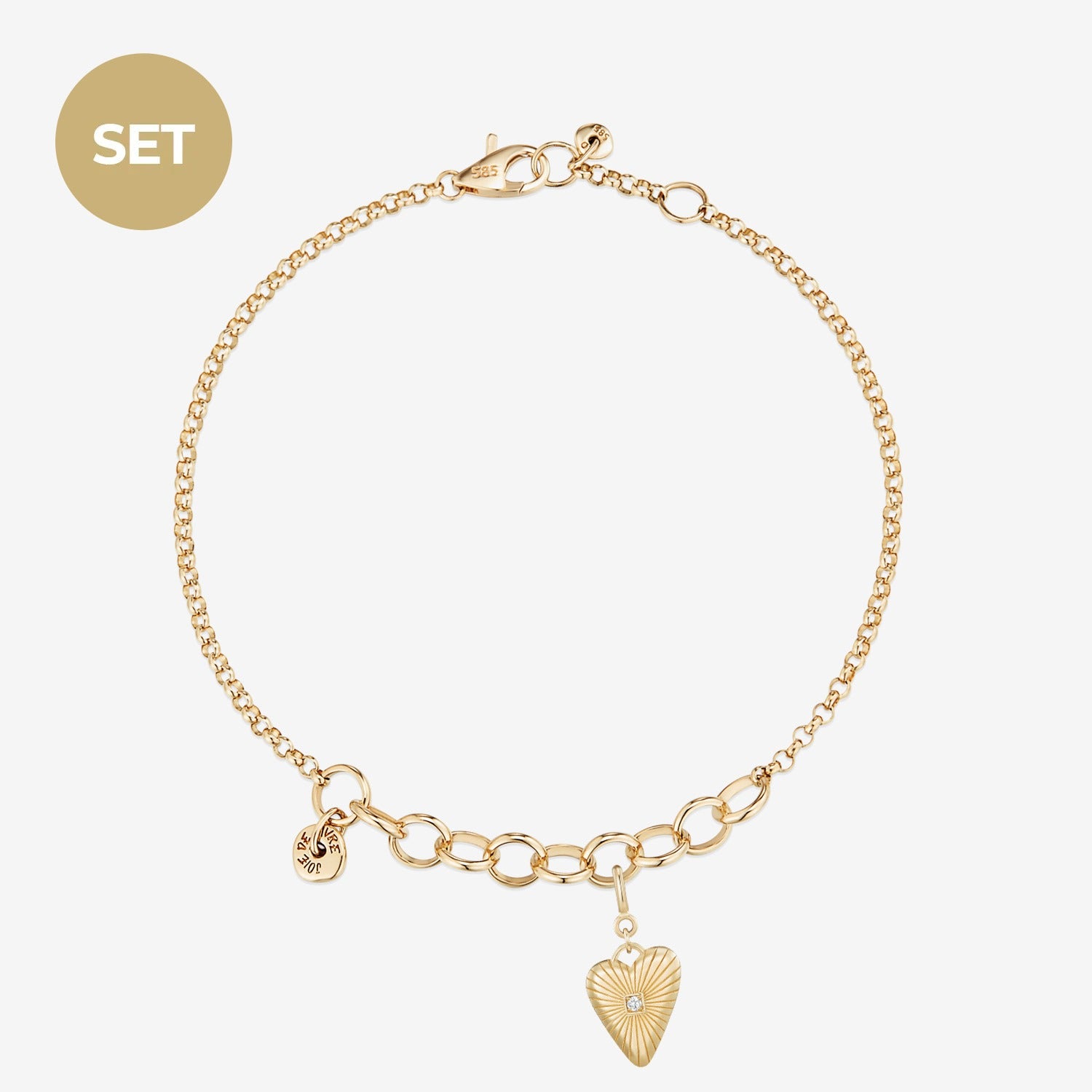 La vie de Paris Gold Bracelet Set